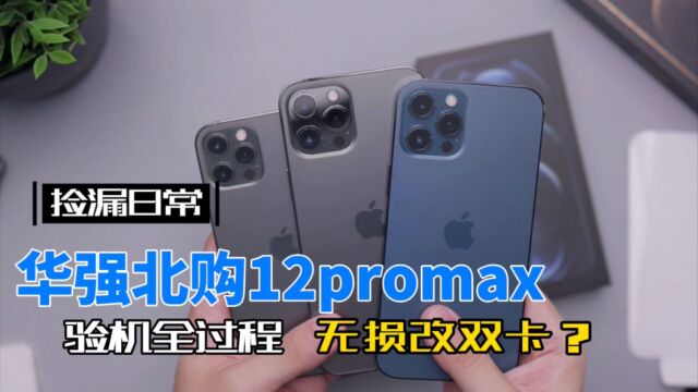 在华强北想捡漏12promax?拆机验机及无损改双卡详细全过程