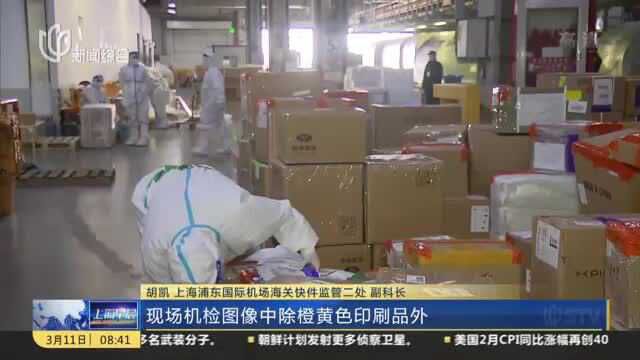 多批违禁品试图入境 被浦东机场海关查获