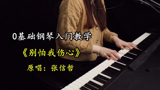 张信哲《别怕我伤心》经典歌曲,简易版教学!