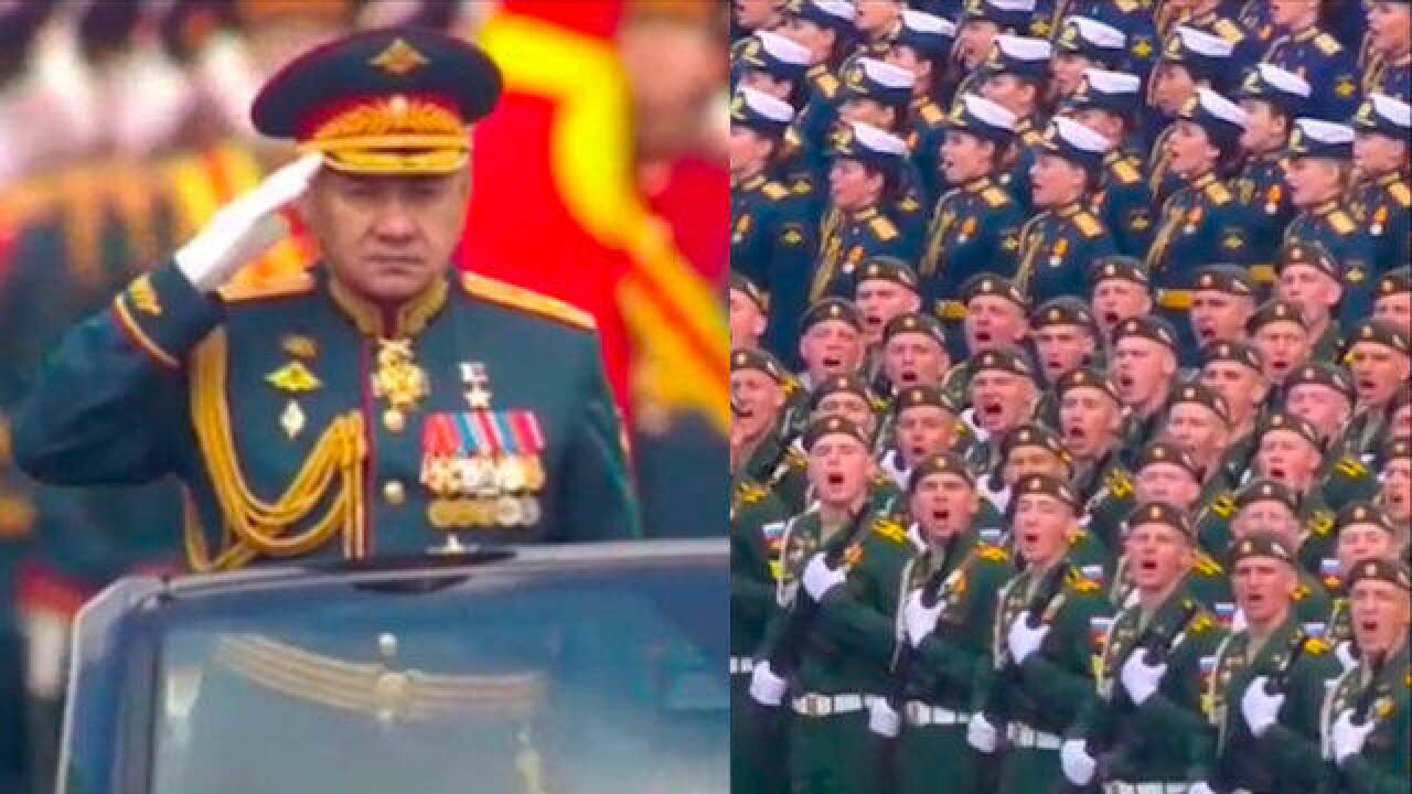 2022年俄罗斯红场阅兵_俄罗斯红场阅兵正式开始现场:绍伊古乘车检阅士兵高喊“乌拉”_高清1080P在线观看平台_腾讯视频