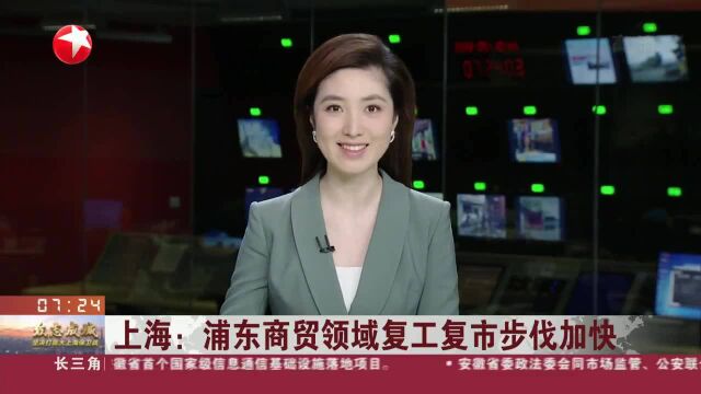 上海:浦东商贸领域复工复市步伐加快