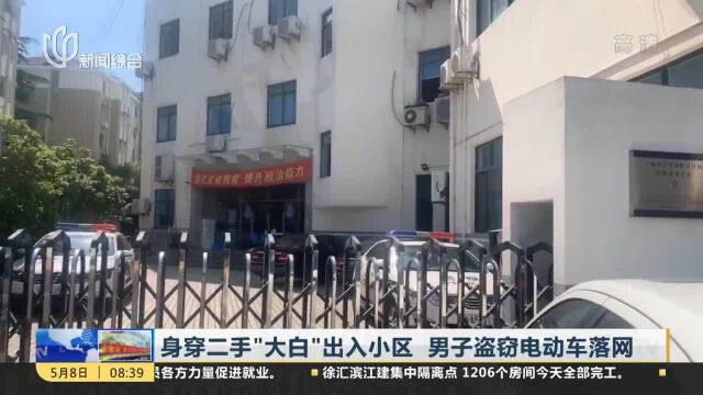 身穿二手“大白”出入小区 男子盗窃电动车落网