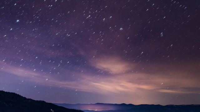 唯美星空夜景