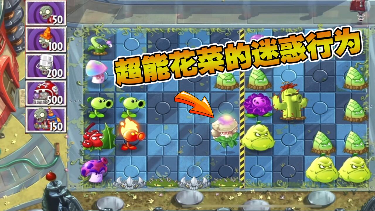 植物大战僵尸:超能花菜的迷惑行为