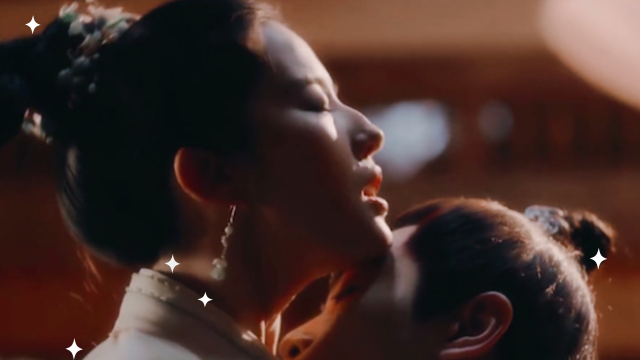 刘亦菲x陈晓吻脖子皱眉头太绝了古装剧终于有生动的吻戏了