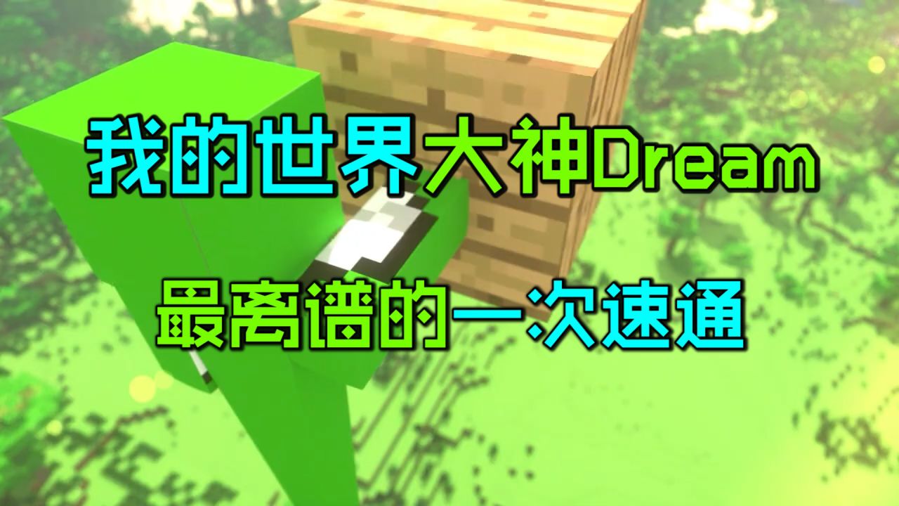 我的世界：大神Dream最离谱的一次速通！