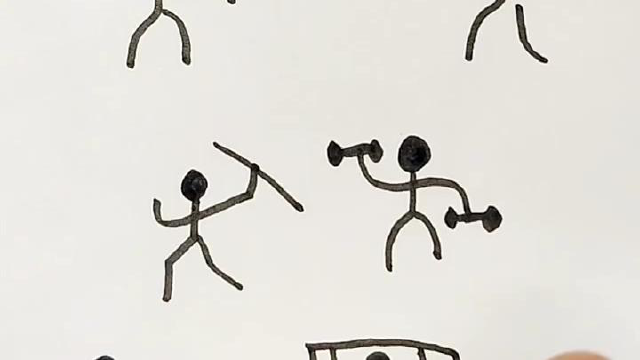 一看就懂一学就会的立体小人简笔画