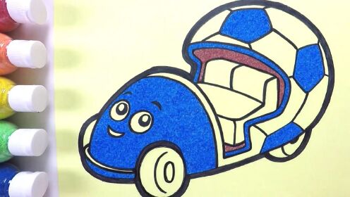 魔法贴纸沙画系列:小沙画之小男孩喜欢的大汽车