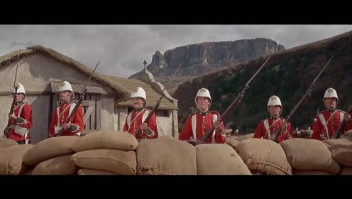 经典战争 历史影片，土著祖鲁人与英军发生激烈交战