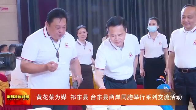 黄花菜为媒 祁东县 台东县两岸同胞举行系列交流活动