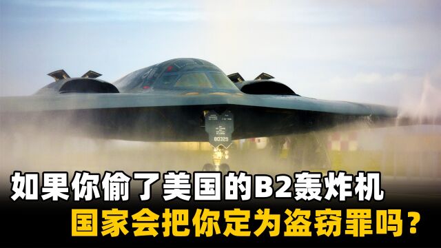 如果你偷了美国的B2轰炸机,国家会把你定为盗窃罪吗?