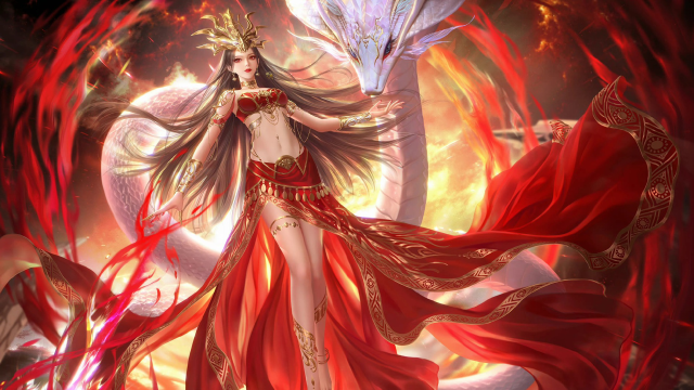 斗破苍穹:美杜莎女王0730生日快乐,来看看女王妩媚的姿色吧