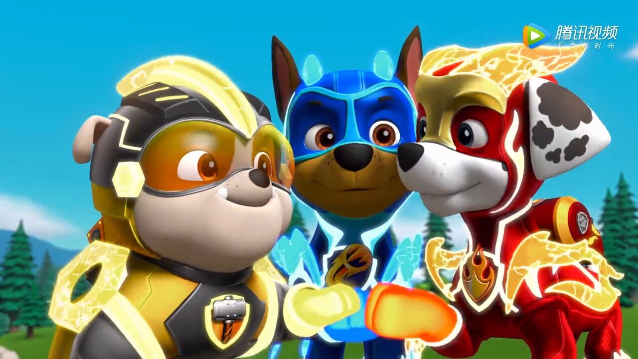 超级汪汪队,威力狗大变身,打败被复制的市长们!