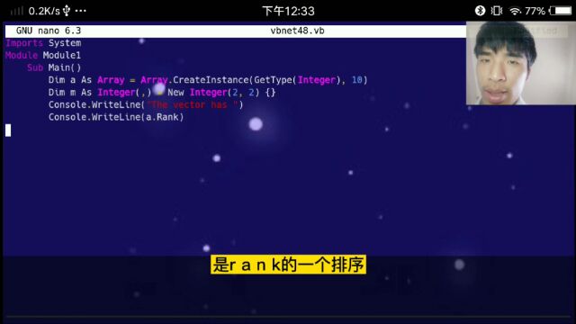 vb.net,数组array的array.rank函数功能的使用是默认的元素排序