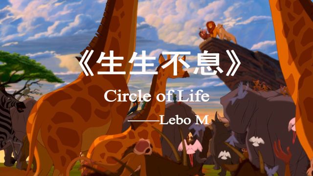 影视原声《狮子王》主题曲Circle of Life生生不息【中英字幕】