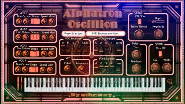 VST VST3 Audio Unit Synthesizer Leads, Pads, Keys, Basses, Atmos, Soundscapes