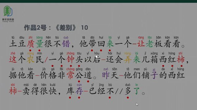 作品2号《差别》——作品朗读精讲