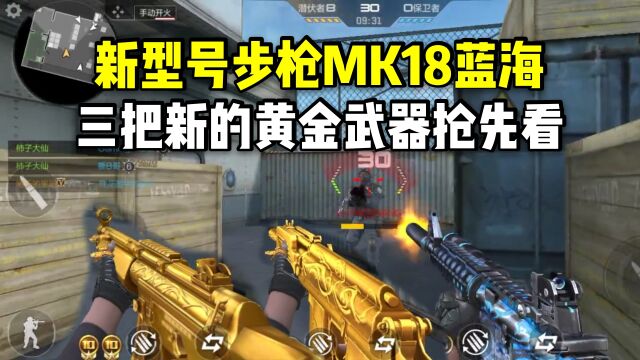 新型号步枪MK18蓝海曝光,三把新的黄金武器抢先看!