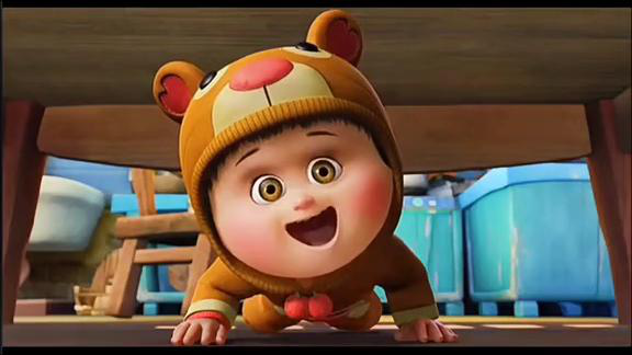 当呆萌的熊二遇到可爱的嘟嘟