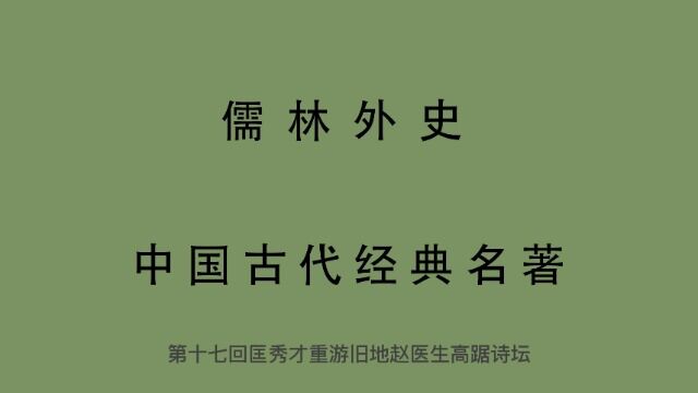 有声书 全文朗读 儒林外史17