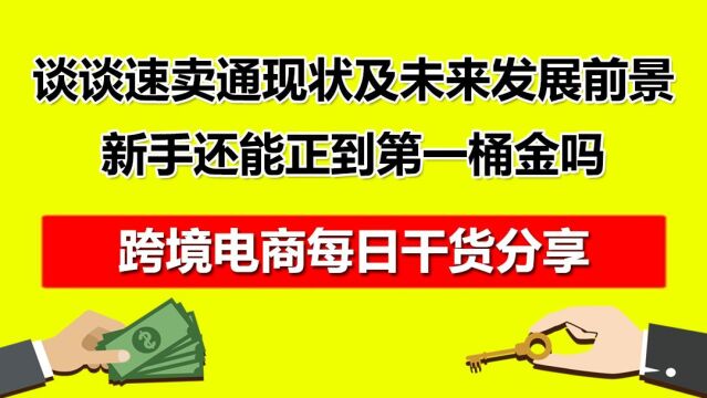 4.谈谈速卖通的现状及未来发展前景,新手还能正到第一桶金吗?