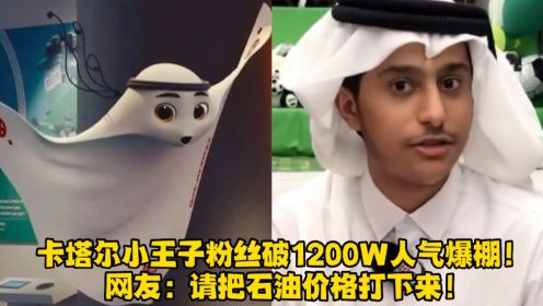 卡塔尔小王子粉丝破1200W人气爆棚！网友：请把石油价格打下来！