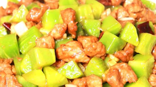 四川家常菜"莴笋炒肉丁",莴笋清脆肉香而不柴,3分钟一看就会
