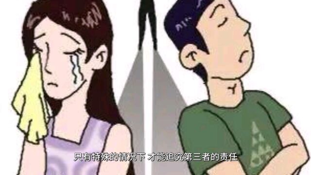 第三者插足导致离婚,可以追究第三者的责任吗?