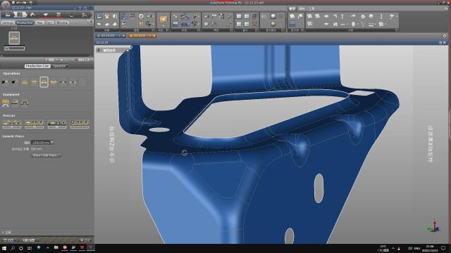五金冲压模具设计AutoForm工艺模拟分析前期工序设置