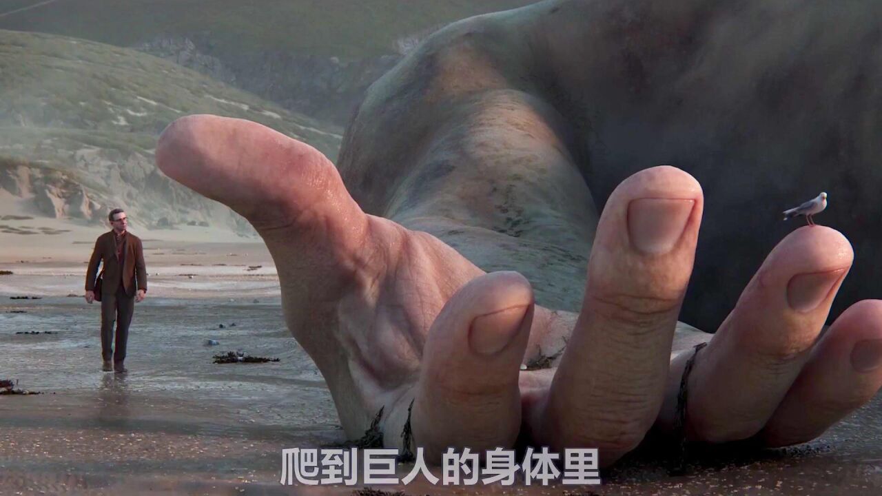 沙滩上意外出现上百米高的巨人,体重更是接近百吨2