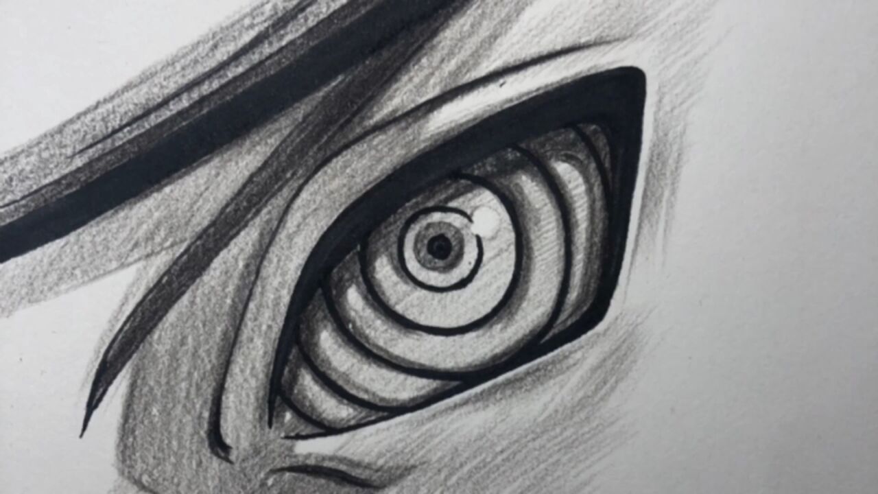 火影忍者的画法 眼睛图片