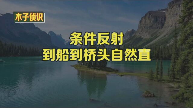 条件反射 到船到桥头自然直