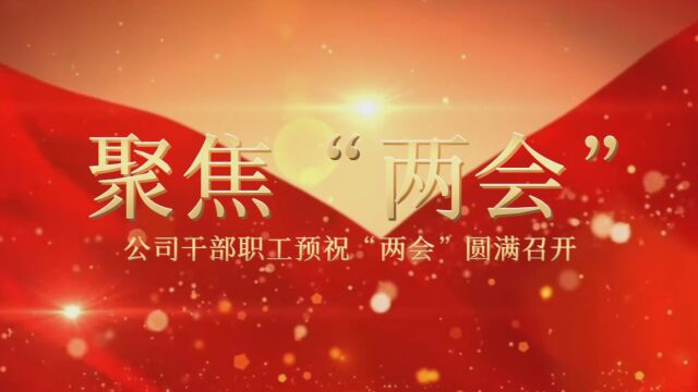 聚焦“两会” | 公司干部职工预祝“两会”圆满召开