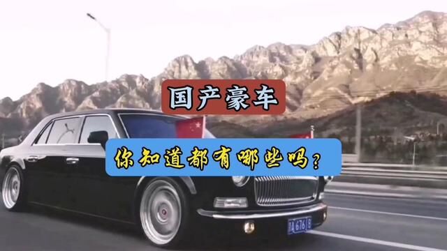 这三款国产豪车你认为谁才是当之无愧#每天一个用车知识