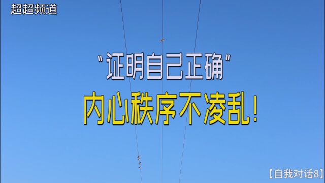 【自我对话8】证明自己的正确性,是“活着”存在的前提.