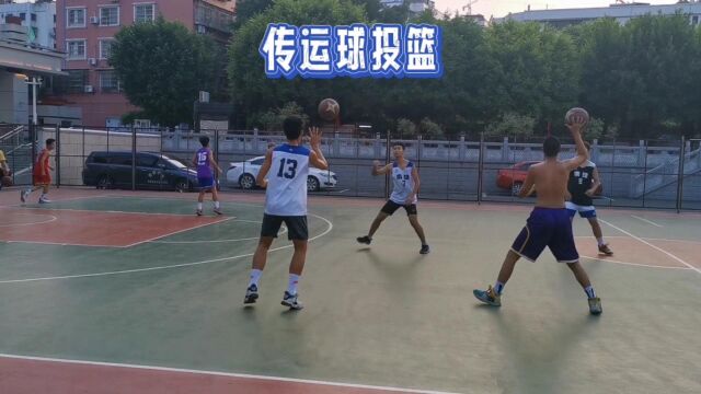 20221003 南雄中学初中篮球队 早操 传运球投篮