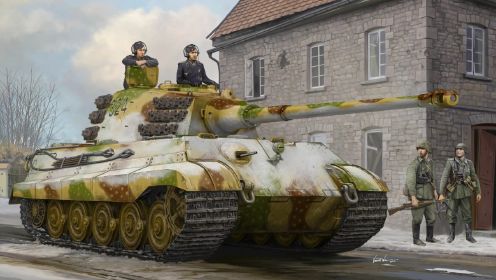 德军虎王坦克大战美军坦克装甲群，究竟谁能笑到最后？