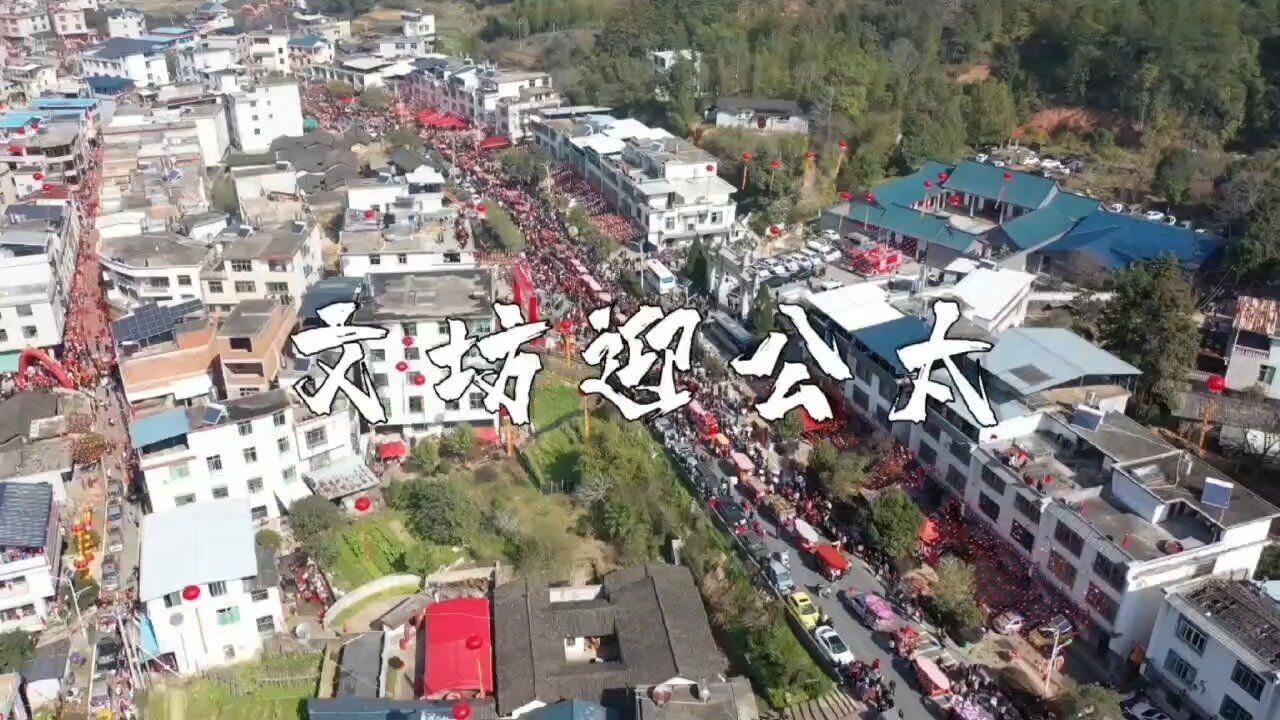 2月22日,农历二月初三,连城县朋口镇文坊村举行"游公太"民俗活动,上演