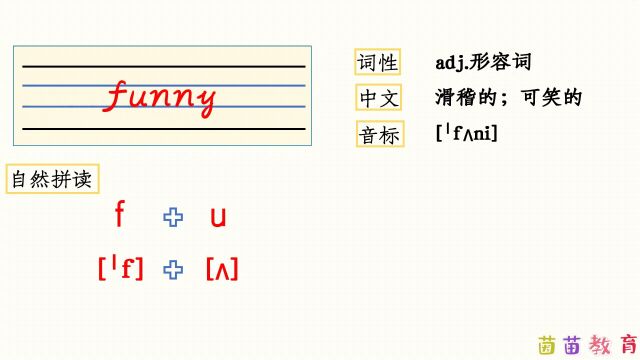 自然拼读:funny