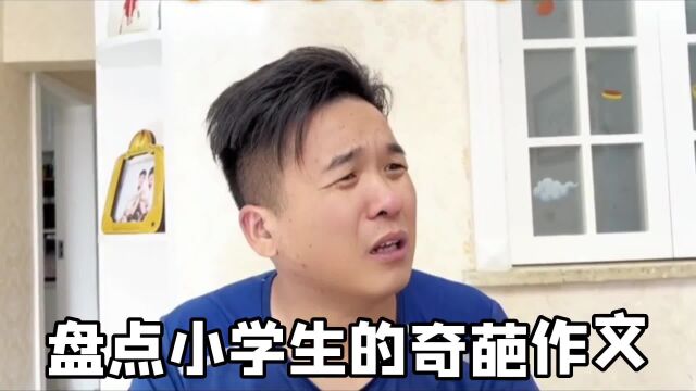 盘点小学生的奇葩作文,下回记得不会的字用拼音