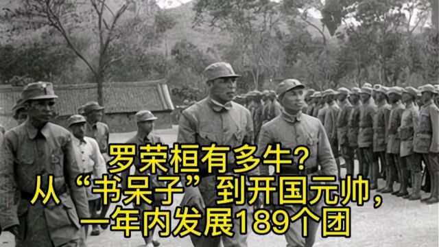 罗荣桓有多牛?从“书呆子”到开国元帅,一年内发展189个团