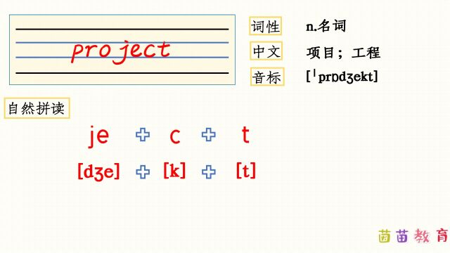 自然拼读:project