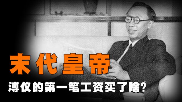 末代皇帝溥仪,用人生中第一笔工资买了啥?皇帝购物清单了解一下