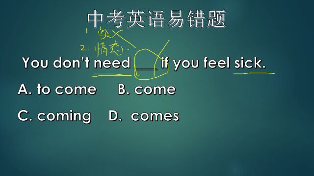 如果有病就别来了,英语的表达是不是更委婉一些呢?你怎么看