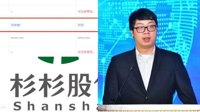 儿子继母“百亿夺权大站落幕”!杉杉股份法人代表变更为长子郑驹