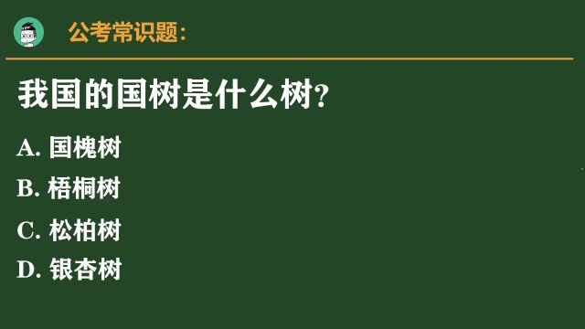 有争议的公考题:我国的国树是什么树?难倒了很多人,正确率仅9%