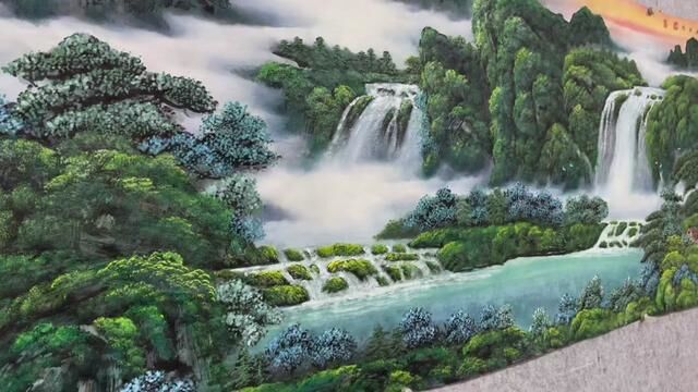 绿水青山就是金山银山#山水画 #会意水墨画 #名人名家书画商城