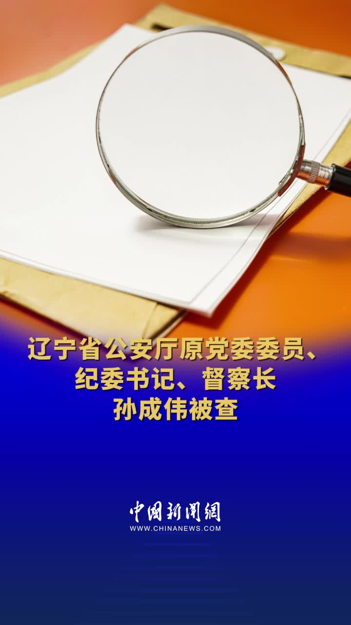 辽宁省公安厅原党委委员纪委书记督察长孙成伟被查