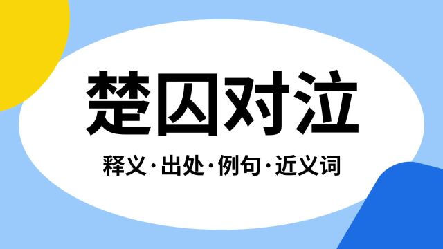 “楚囚对泣”是什么意思?