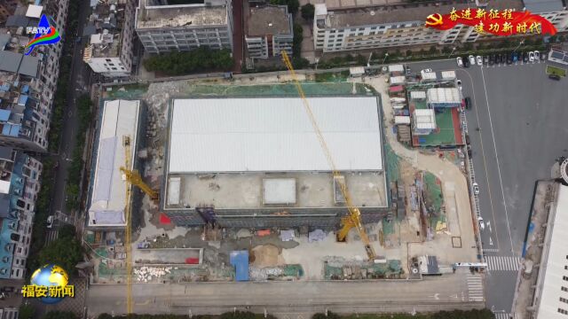 20230518我市全民健身中心建设正酣 预计年底前竣工